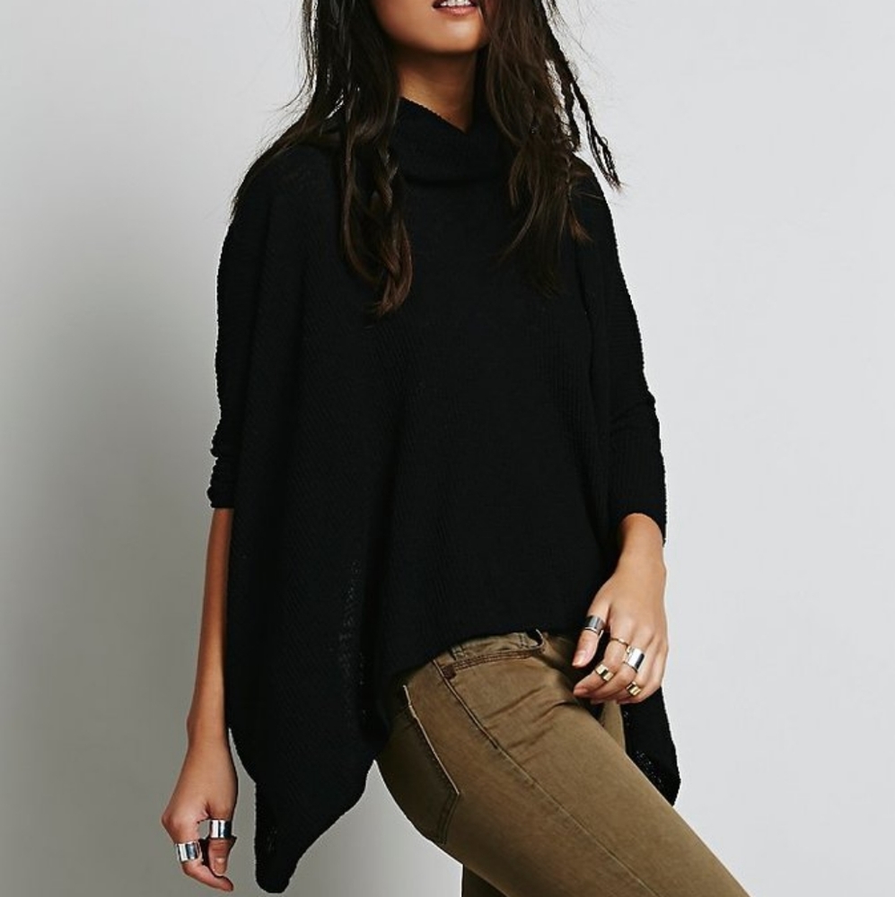 FREE PEOPLE BEACH World Traveler Pullover In Black XS.